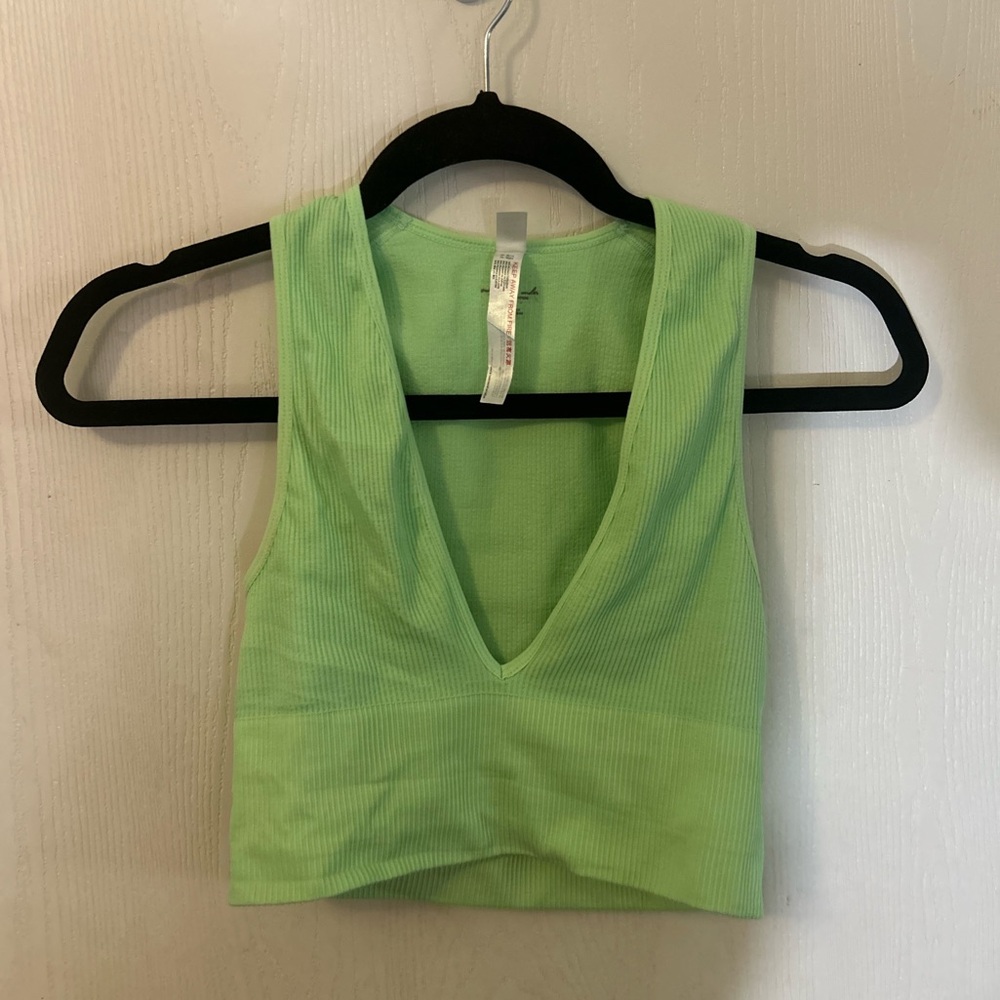 Out From Under Women's Green Crop-top